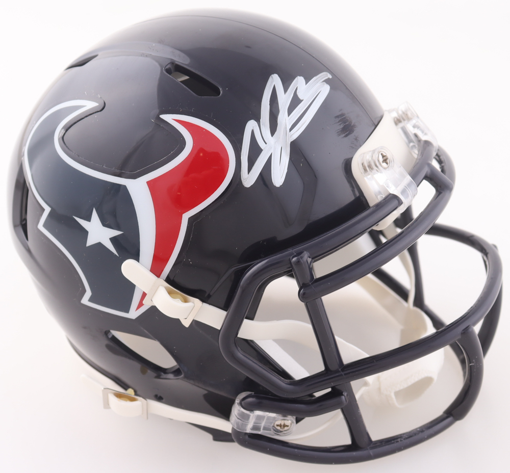 Andre Johnson Signed Texans Speed Mini Helmet (Beckett) at PristineAuction.com Andre Johnson Signed Texans Speed Mini Helmet (Beckett) at PristineAuction.com
