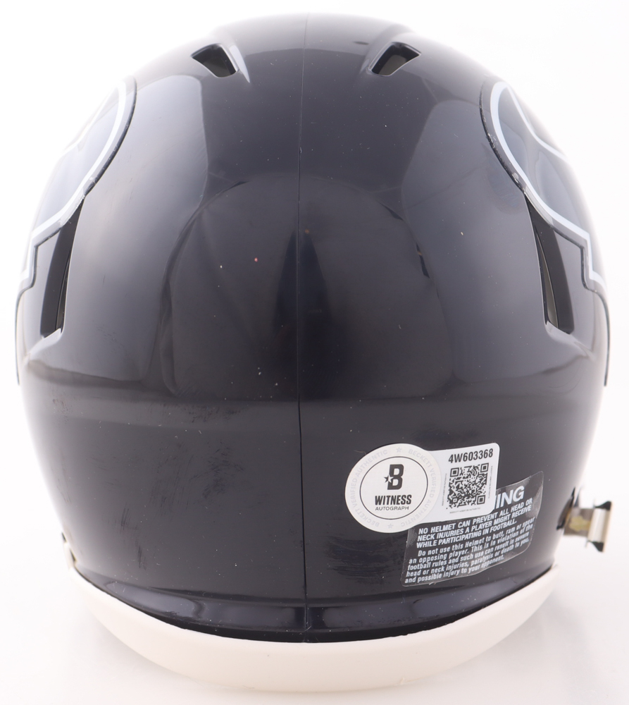 Andre Johnson Signed Texans Speed Mini Helmet (Beckett) at PristineAuction.com Andre Johnson Signed Texans Speed Mini Helmet (Beckett) at PristineAuction.com