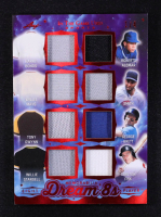 2025 Leaf In The Game Used Dream 8s Red Holo Game-Used #D8-2 #1/4 Barry Bonds / Willie Mays / Tony Gwynn / Willie Stargell / Roberto Alomar / Ozzie Smith / George Brett / Carlton Fisk at PristineAuction.com