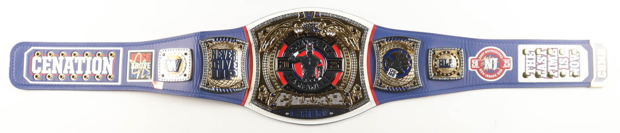 John Cena Signed WWE "Summerslam: Last Time Is Now" Commemorative Championship Title Belt Inscribed "Last Summerslam" (JSA) at PristineAuction.com John Cena Signed WWE "Summerslam: Last Time Is Now" Commemorative Championship Title Belt Inscribed "Last Summerslam" (JSA) at PristineAuction.com