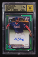 Angel Feliz 2024 Bowman Chrome Prospect Autographs Green Refractors #CPA-AAF RC #78/99 (BGS 9.5 | Autograph Graded BGS 10) at PristineAuction.com