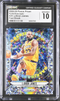 LeBron James 2024-25 Panini Prizm Kaleidoscopic Fast Break #29 (CGC 10) at PristineAuction.com