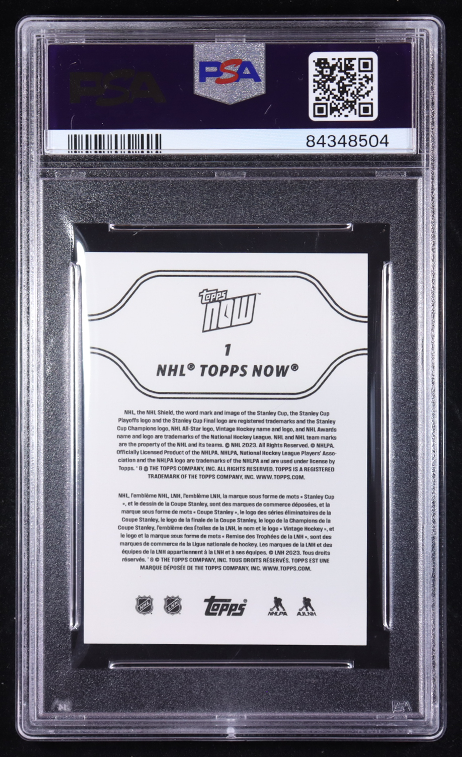 Connor Bedard 2023-24 Topps Now Stickers #1 RC (PSA 10) at PristineAuction.com Connor Bedard 2023-24 Topps Now Stickers #1 RC (PSA 10) at PristineAuction.com