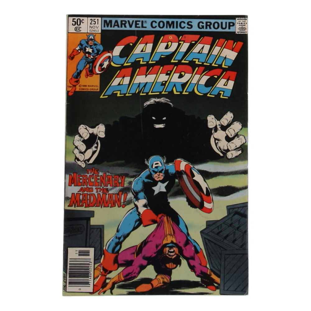 1980 "Captain America" Issue #251 Marvel Comic Book at PristineAuction.com