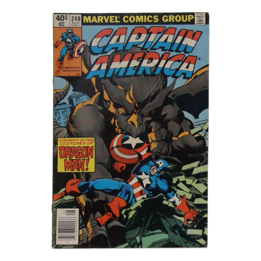 1980 "Captain America" Issue #248 Marvel Comic Book at PristineAuction.com