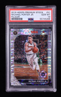 Michael Portar Jr. 2019-20 Hoops Premium Stock Prizms Pulsar #51 (PSA 10) at PristineAuction.com