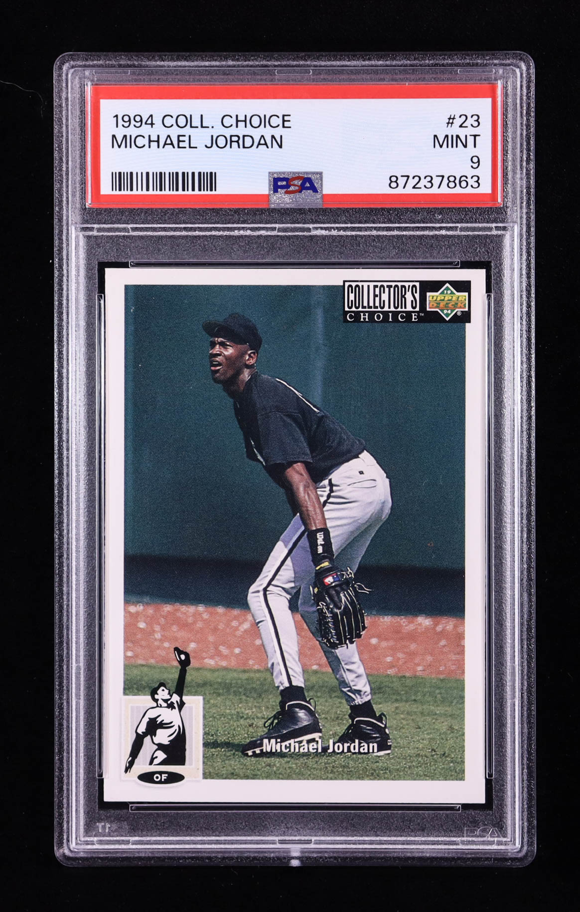 Michael Jordan 1994-95 Collector's Choice #23 BB RC (PSA 9) at PristineAuction.com Michael Jordan 1994-95 Collector's Choice #23 BB RC (PSA 9) at PristineAuction.com