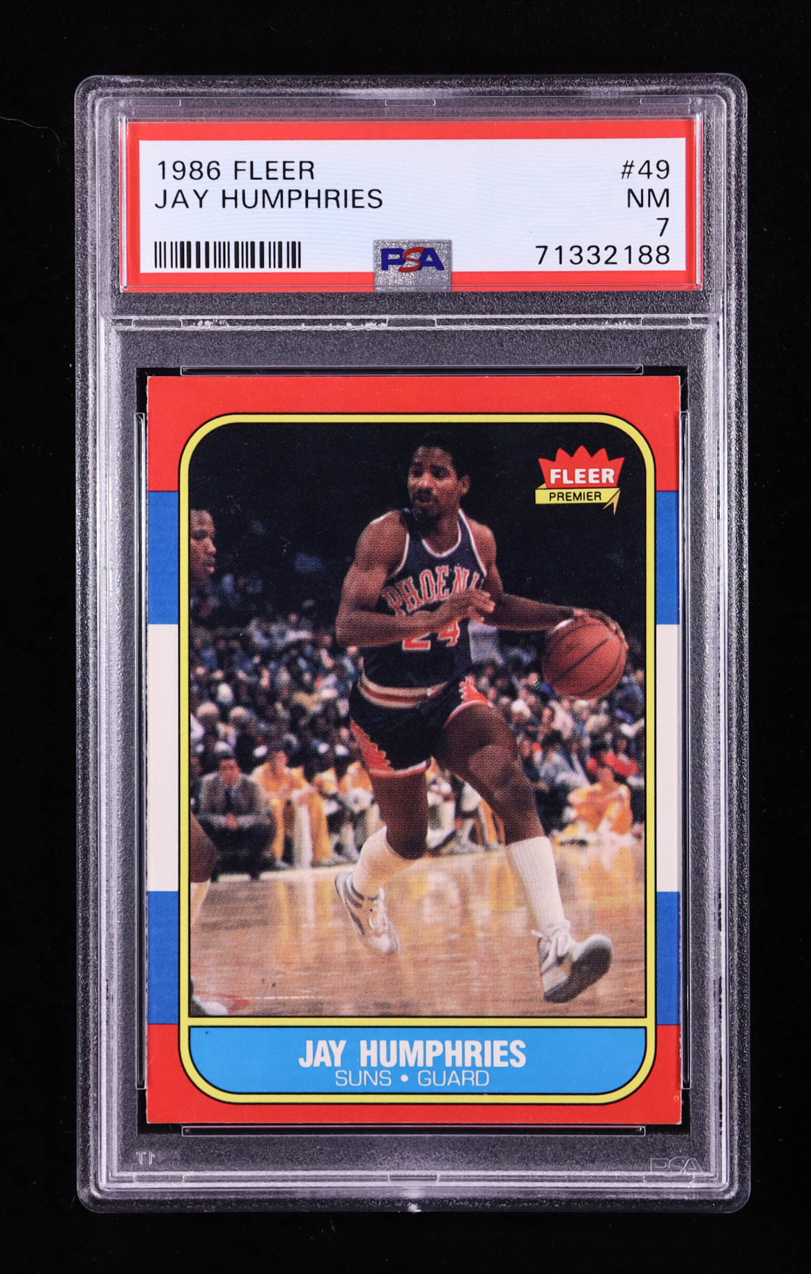 Jay Humphries 1986-87 Fleer #49 RC (PSA 7) at PristineAuction.com Jay Humphries 1986-87 Fleer #49 RC (PSA 7) at PristineAuction.com