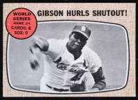 Bob Gibson 1968 Topps #154 World Series Game 4 at PristineAuction.com