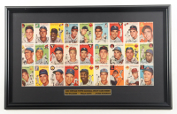 1954 Topps Baseball Custom Framed Uncut Card Sheet Display of (44) Cards at PristineAuction.com