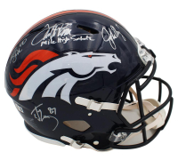 Broncos Full-Size Authentic On-Field Speed Helmet Signed By (4) with John Elway, Rod Smith, Ed McCaffrey & Terrell Davis (Beckett) at PristineAuction.com