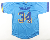 Rollie Fingers Signed Jersey Inscribed "1981 AL MVP", & "1981 AL Cy Young", & "HOF 93" (JSA) at PristineAuction.com
