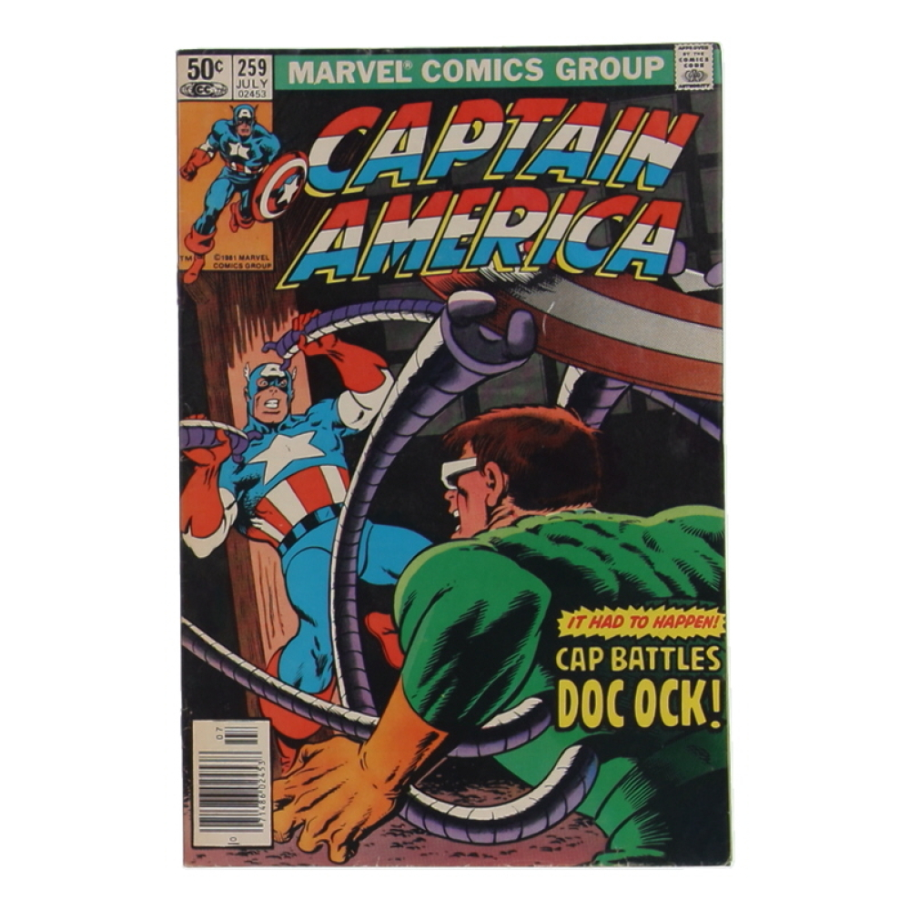 1981 "Captain America" Issue #259 Marvel Comic Book at PristineAuction.com