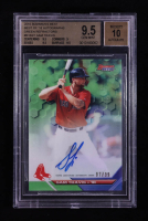Sam Travis 2016 Bowman's Best Best of '16 Autographs Green Refractors #B16ST RC #7/99 (BGS 9.5 | Autograph Graded BGS 10) at PristineAuction.com