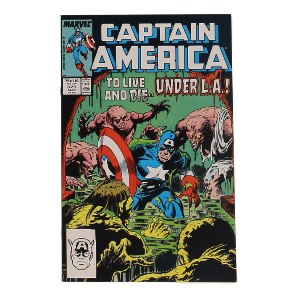 1987 "Captain America" Issue #329 Marvel Comic Book at PristineAuction.com