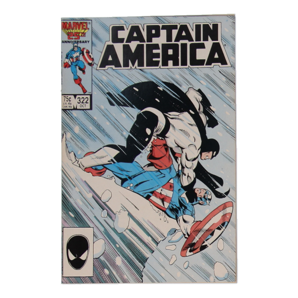 1986 "Captain America" Issue #322 Marvel Comic Book at PristineAuction.com