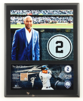 Derek Jeter Yankees Commemorative Number Retirement Plaque with Game-Used Dirt (MLB) at PristineAuction.com