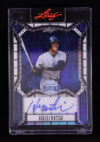 Hideki Matsui 2025 Leaf A Bronx Legacy Metal Autographs Prismatic Blue #BAHM1 #10/25 at PristineAuction.com