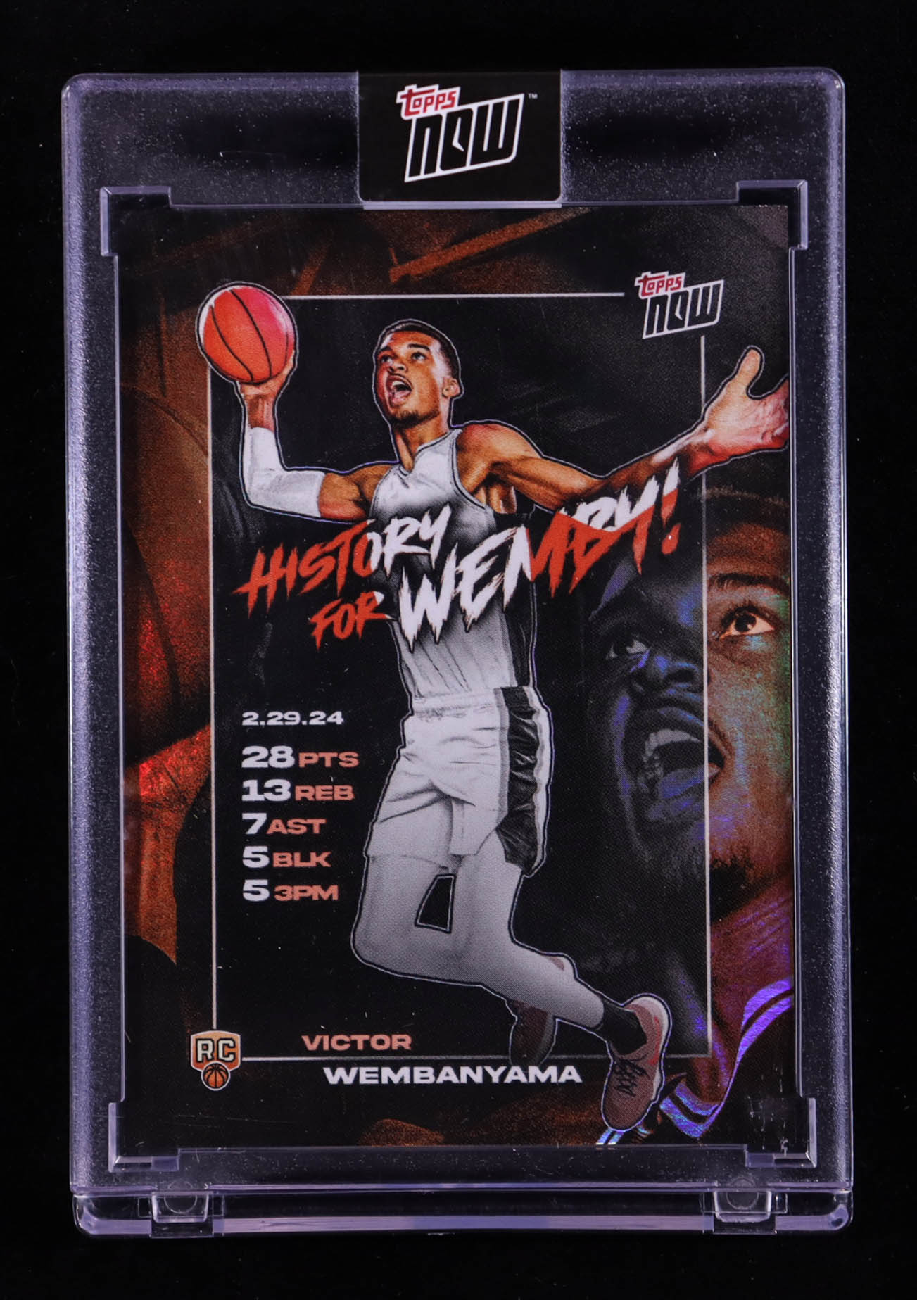 Victor Wembanyama 2023-24 Topps Now Victor Wembanyama #VW3 RC at PristineAuction.com Victor Wembanyama 2023-24 Topps Now Victor Wembanyama #VW3 RC at PristineAuction.com