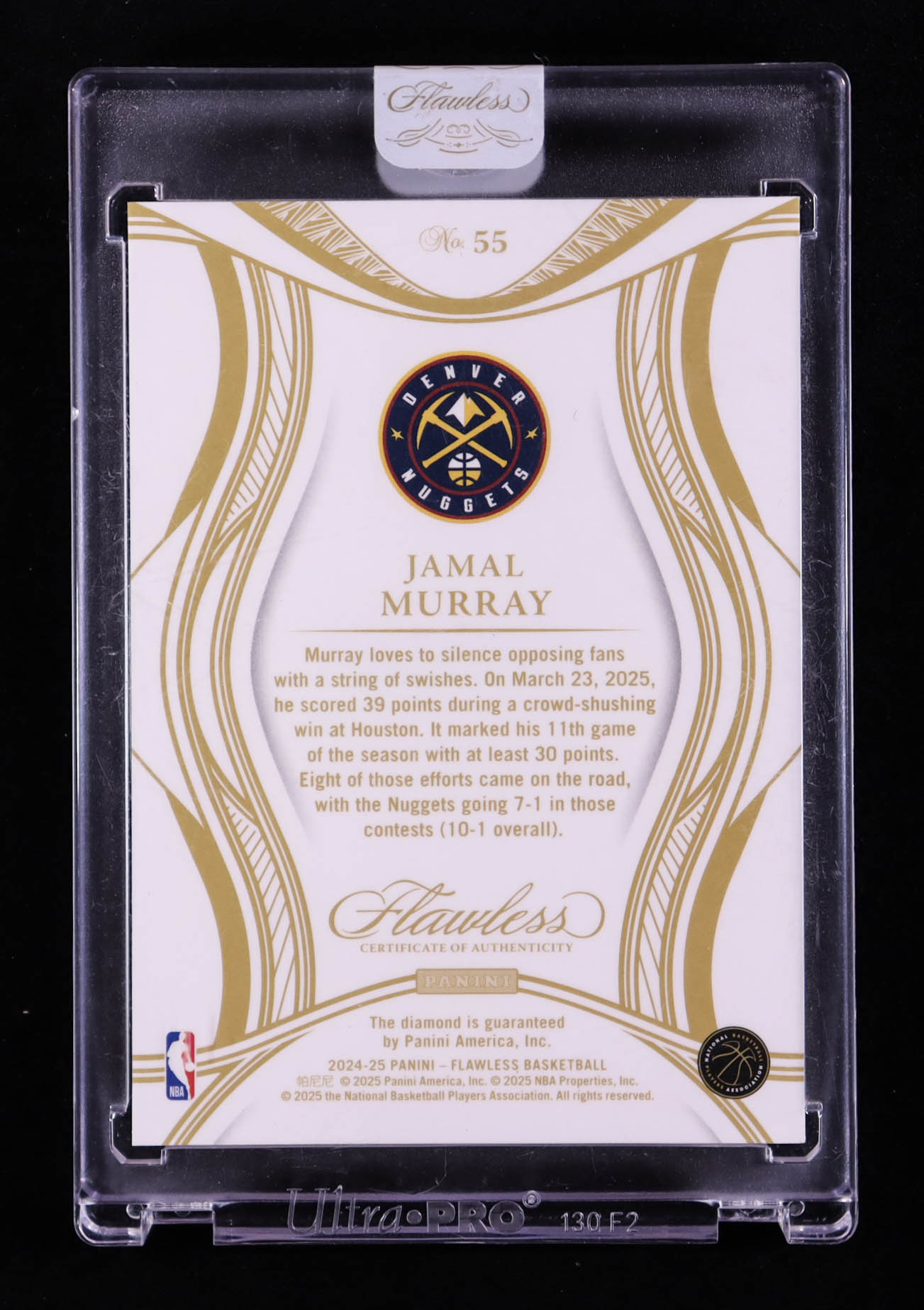 Jamal Murray 2024 Flawless #55 #18/20 at PristineAuction.com Jamal Murray 2024 Flawless #55 #18/20 at PristineAuction.com