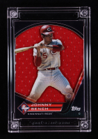 Johnny Bench 2023-24 Jersey Fusion ProFusion 1970s Practice Jersey Swatch #JB70 #74/99 at PristineAuction.com