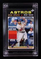 Jose Altuve 2024 Jersey Fusion Game-Used Swatch #JA12 at PristineAuction.com