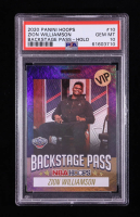 Zion Williamson 2020-21 Hoops Back Stage Pass Holo #10 (PSA 10) at PristineAuction.com