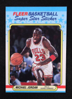 Michael Jordan 1988-89 Fleer Stickers #7 at PristineAuction.com