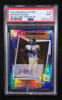 George Pickens 2022 Panini Rookies & Stars Signature True Blue #118 RC #84/99 (PSA 9) at PristineAuction.com