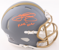 Johnny Manziel Signed Browns Slate Alternate Speed Mini Helmet Inscribed "F*** Cle" (Beckett) at PristineAuction.com
