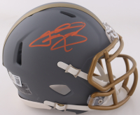 Johnny Manziel Signed Browns Slate Alternate Speed Mini Helmet (Beckett) at PristineAuction.com
