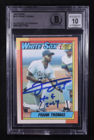 Frank Thomas Signed 1990 Topps Inscribed "HOF 2014" #414 RC (BGS | Autograph Graded BGS 10) at PristineAuction.com