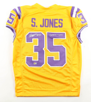 Sai'vion Jones Signed Jersey Inscribed "Geaux Tigers!" (Beckett) at PristineAuction.com