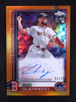 Luis Guerrero 2025 Topps Chrome Rookie Autographs Orange Refractors #RALGU #06/25 RC at PristineAuction.com