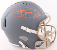 Johnny Manziel Signed Browns Full-Size Slate Alternate Speed Helmet Inscribed "F*** Cleveland" (Beckett) at PristineAuction.com