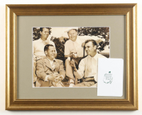 "Ben Hogan & Bobby Jones at The Masters" Custom Framed Photo Display with Masters Scorecard at PristineAuction.com