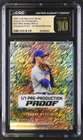 Bobby Witt Jr. 2025 Leaf Signature Series Classic Art Autographs Unsigned Proof - The Bend Shimmer #CABWJ (CGC 10 | Pristine Black Label) at PristineAuction.com