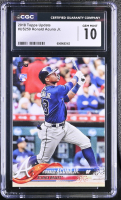 Ronald Acuna Jr. 2018 Topps Update #US250 RC (CGC 10) at PristineAuction.com