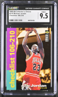 Michael Jordan 1995-96 Collector's Choice Checklist 106-210 #210 (CGC 9.5) at PristineAuction.com