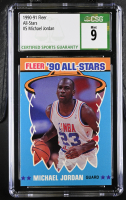 Michael Jordan 1990-91 Fleer All-Stars #5 (CSG 9) at PristineAuction.com