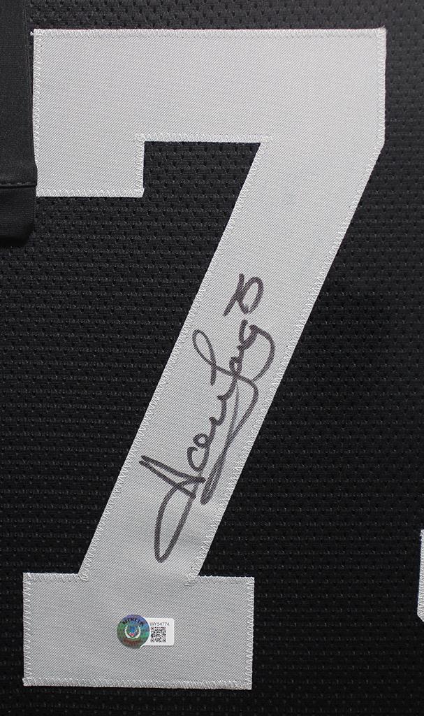 Howie Long Signed Custom Framed Jersey Display (Beckett) at PristineAuction.com Howie Long Signed Custom Framed Jersey Display (Beckett) at PristineAuction.com