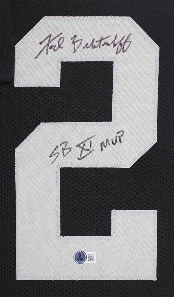 Fred Biletnikoff Signed Custom Framed Jersey Display Inscribed "SB XI MVP" (Beckett) at PristineAuction.com Fred Biletnikoff Signed Custom Framed Jersey Display Inscribed "SB XI MVP" (Beckett) at PristineAuction.com