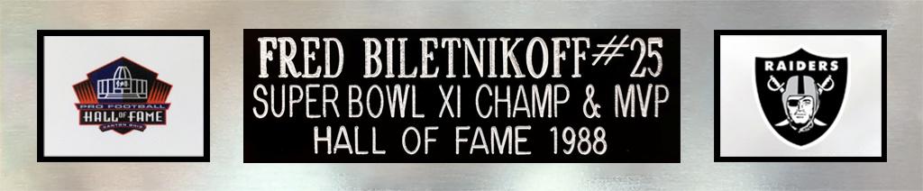 Fred Biletnikoff Signed Custom Framed Jersey Display Inscribed "SB XI MVP" (Beckett) at PristineAuction.com Fred Biletnikoff Signed Custom Framed Jersey Display Inscribed "SB XI MVP" (Beckett) at PristineAuction.com