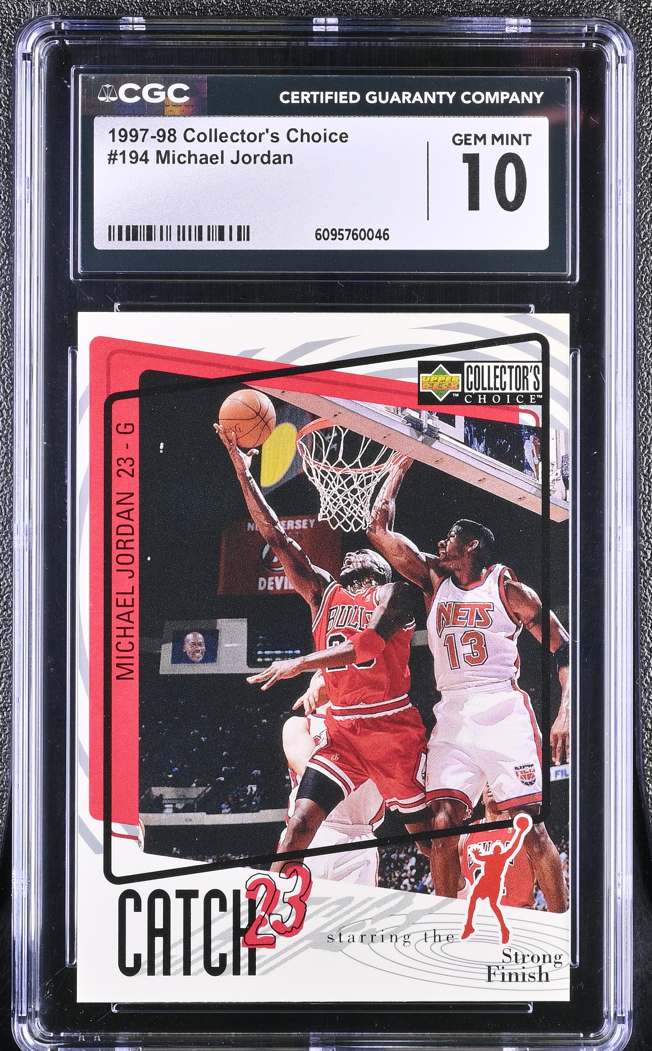 Michael Jordan 1997-98 Collector's Choice #194 (CGC 10) at PristineAuction.com Michael Jordan 1997-98 Collector's Choice #194 (CGC 10) at PristineAuction.com