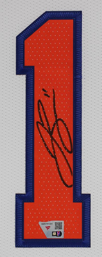 Jalen Brunson Signed Knicks Custom Framed Nike Authentic Jersey Display (Fanatics) at PristineAuction.com Jalen Brunson Signed Knicks Custom Framed Nike Authentic Jersey Display (Fanatics) at PristineAuction.com