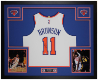Jalen Brunson Signed Knicks Custom Framed Nike Authentic Jersey Display (Fanatics) at PristineAuction.com