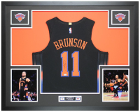 Jalen Brunson Signed Knicks Custom Framed Nike Authentic Jersey Display (Fanatics) at PristineAuction.com