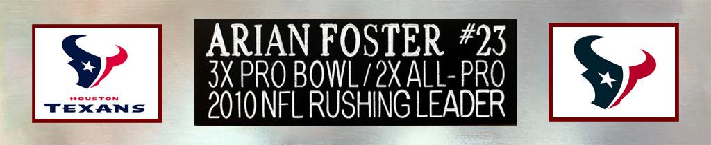 Arian Foster Signed Custom Framed Jersey Display (Beckett) at PristineAuction.com Arian Foster Signed Custom Framed Jersey Display (Beckett) at PristineAuction.com