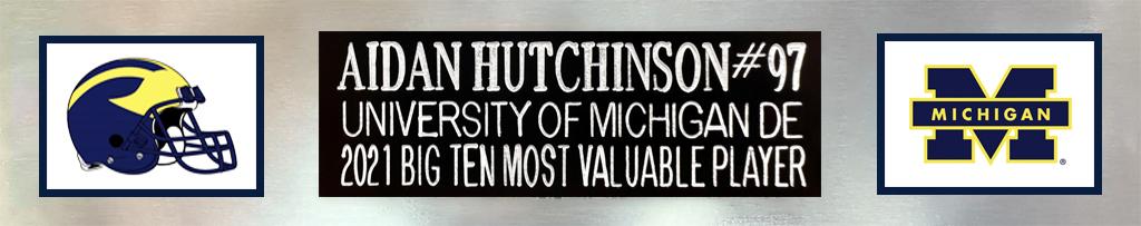 Aidan Hutchinson Signed Custom Framed Jersey Display (Beckett) at PristineAuction.com Aidan Hutchinson Signed Custom Framed Jersey Display (Beckett) at PristineAuction.com