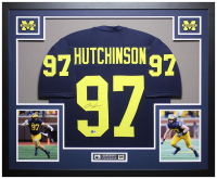 Aidan Hutchinson Signed Custom Framed Jersey Display (Beckett) at PristineAuction.com